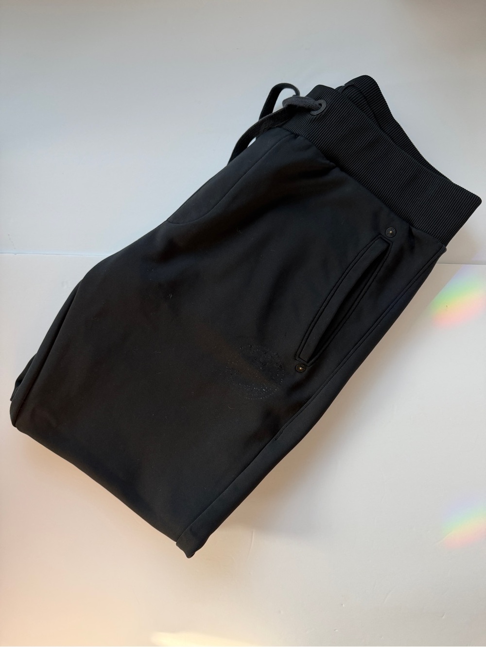 True Religion Black Men’s Jogger Sweatpants with Zip Pockets